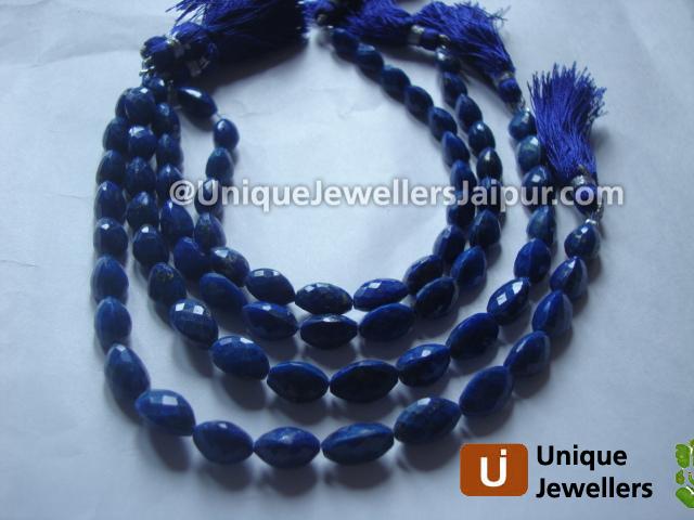 Lapis Faceted Cardamom Beads